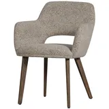 Woood 2er-Set DAHEIM Stuhl Murata Stoff Beige Natur