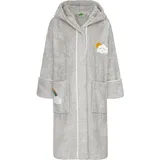 Smithy Kinderbademäntel, grau Textil, Uni, Gr.: 128, Badtextilien, Bademäntel, Kinderbademäntel