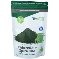 Biotona Bio Chlorella + Spirulina Raw Poeder ok Nlfrende 200 g Pulver