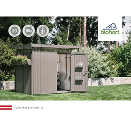 Biohort Mülltonnenbox Alex Duo 142 cm grau
