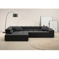 INOSIGN Ecksofa »Ancona incl. Kopfteilverstellung, Zierkissen Breite 319cm, L-Form«, wahlweise motorische Sitztiefenverstellung, auch in Cord + Easy Care