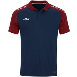 JAKO Herren Polo Polo Performance, marine/rot, M