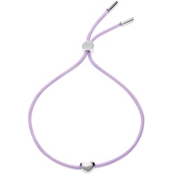 Esprit Armband 925er Silber, Perlon/Nylon lavendel Damen 