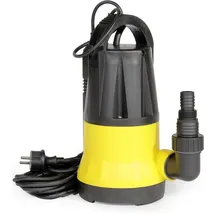 Wiltec Schmutzwasserpumpe mit Sensor 400 W 8500 l/h 5 m Förderhöhe