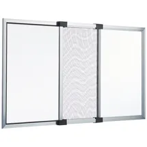 VIGOR Moskitonetz Ausziehbar 50 x 40/92 x 40 cm Grau