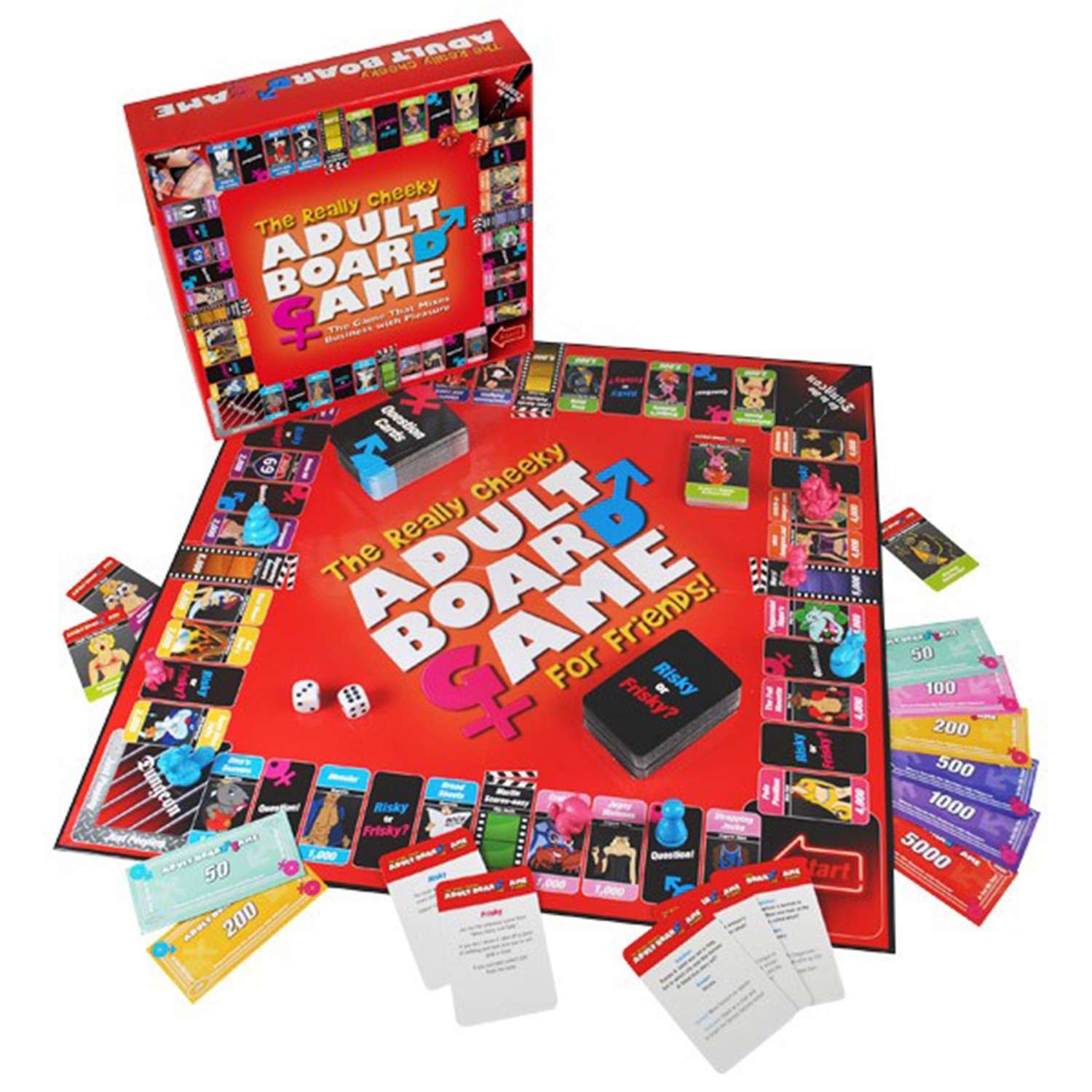 The Really Cheeky Board Game für Erwachsene - Red - Red