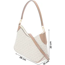 Michael Kors Jet Set Clutch Kunstleder Beige/Braun