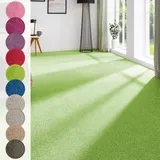 Andiamo Teppichboden ANDIAMO "Ines, Kräuselvelours, Gesamthöhe 8,5 mm, Luxusklasse LC2", grün, B:400cm L:450cm, Kunstfaser, Teppiche, Uni Farben, Breite 400 cm, strapazierfähig & pflegeleicht