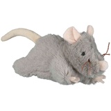 TRIXIE Plüsch Maus mit Sound für Katzen, 15 cm
