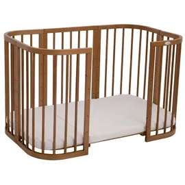 Waldin Babybett 7in1 mit Matratze, mitwachsendes Kinder-Bett