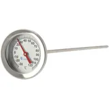 Lantelme Edelstahl Räucherthermometer -30 bis +120 °C – 50 cm Sonde Thermometer mit Tauchhülse für Räucherofen, Smoker und Grill, Ideal für Fisch, Fleisch und BBQ