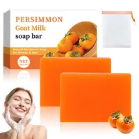 2 Stück Kaki Seife, Natural Presimmon Soap, Persimmon Kernseife Natur