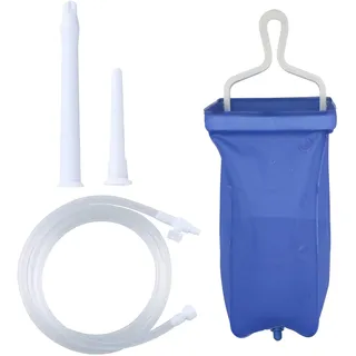 TopQuaFocus Klistierbeutel-Set für die Darmreinigung, tragbar, Zuhause, Kaffee, Reise, Klistierbeutel für die Darmreinigung, 4,59 FT, Schlauch-Klistier-Set, 2 l(2000ML)