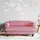 vidaXL Kindersofa mit Hocker 100 x 50 x 30 cm Kiefer rosa