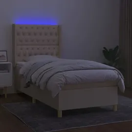 vidaXL Boxspringbett 100 x 200 cm Creme