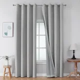 Sekey Vorhang Verdunkelungsvorhang 1PC B140 x H225 cm Vorhang Wohnzimmer Vorhänge Blickdicht, Ösen Aufhängung