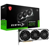 MSI GeForce RTX 4070 Ventus 3X E1 12G OC, 12GB GDDR6, HDMI, 3x DP (V512-027R)