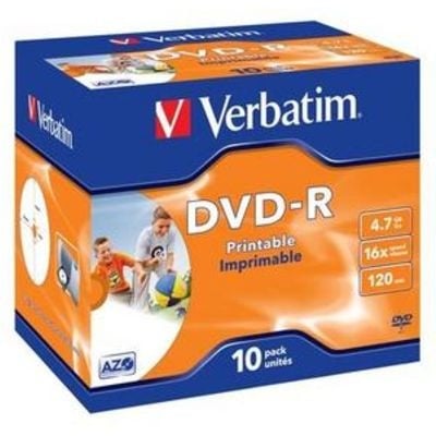 Verbatim DVD-R 16x Wide printable 10x