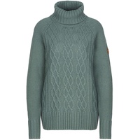 Fjällräven Övik Cable Knit Roller Neck W Damen Patina Green Größe XXS