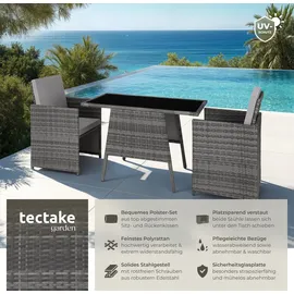 Tectake  Lausanne Set 3-tlg. grau