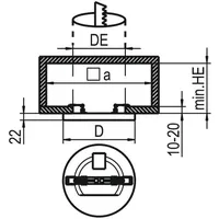 RIDI Homelight Ridi-Leuchten LED-Sanierungs-Downlight SARA290 NDW #0322095