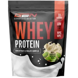 Whey Protein Komplex - Pistazie + Weiße Schokolade, 1000g