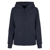 Build Your Brand Basic Zip Hoodie Navy XS