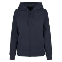 Build Your Brand Basic Zip Hoodie Navy XS