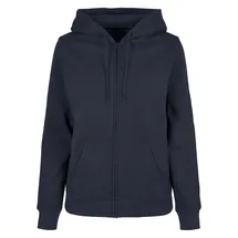 Build Your Brand Basic Zip Hoodie Navy XS
