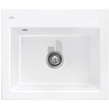 Villeroy & Boch Subway 60 S flat weiß alpin + Handbetätigung + Lochbohrungen 1 + 3