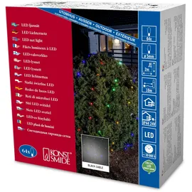 Konstsmide Lichterkettennetz LED 64 Dioden 24V mehrfarbig