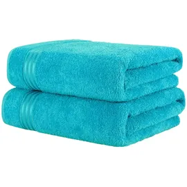 hammetex Handtuchset 80 x 200 cm blau 2 St.