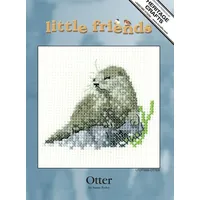 Heritage Crafts Kreuzstich Stickpackung Aida Otter (A) Zählmuster