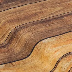 Baumwollstoff-Digitaldruck "Holzwand", Serie Ria, braun