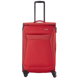 travelite Trolley Chios – 4-Rollen-Trolley L 78 cm erw., 4 Rollen rot