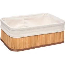 FIVE – 3er Set Dekorative Körbe aus Bambus Beige