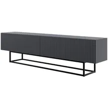 Selsey Veldio TV-Lowboard 175 x 46,5 x 31,6 cm Schwarz Metall
