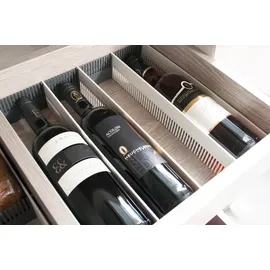 Purvario Stauleisten-Stecksystem für Schubladen, 8er Set, hellgrau