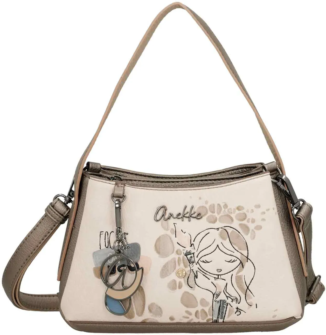 Anekke Damen Umhängetasche Bolso Bandolera multicolour