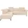 Home Affaire Ecksofa HOME AFFAIRE "Fresh L-Form", beige (creme), B:260cm H:79cm T:220cm, 100% Polyester, Sofas, Ecksofa, Federkern, wahlweise Kopfteilverstellung und motorischer Vorziehsitz