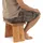 DESIGN DELIGHTS Hocker Mahagoni 40 x 31 x 25 cm Beige