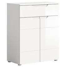 xonox.home Solero 80 x 97 x 37 cm weiß Hochglanz / weiß