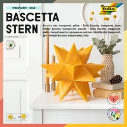 Bastelset Bascetta Stern gelb FOLIA 814/2020 20x20cm