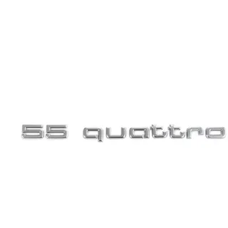 Audi 4KE853737C3Q7 Schriftzug Aufkleber Emblem Logo 55 quattro, silber
