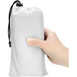 QWORK® Picknickdecke, 140 x 200 cm, Reißfestes Nylon, Wasserabweisend, Hochwertige Campingdecke