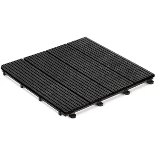 karat gardenoutdoor KARAT Klickfliese WPC Royal Anthrazit 30 x 30 cm 11er-Set