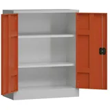 Classix Stahlschrank X-530314 feuerrot, lichtgrau 80,0 x 38,0 x 100,0 cm, aufgebaut