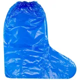 16 Paare Einweg Stiefelüberzieher Wasserdichte Regenschuh Abdeckungen für Männer und Frauen, Blau Überziehschuhe Wasserdichte Rutschfeste Überzieher für OP CPE Outdoor Camping
