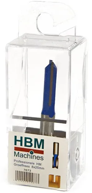 HBM Profi HM Vierteldrehfräser R8 x 28,5 mm mit Führungslager