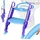 Kidiz KIDIZ® Kinder Toilettensitz Toilettentrainer mit Treppe und Griffe Faltbar Kindertoilette WC Sitz Töpfchentrainer Lerntöpfchen bequemem Kissen und breiten Stufen Toilettentreppe höhenverstellbar